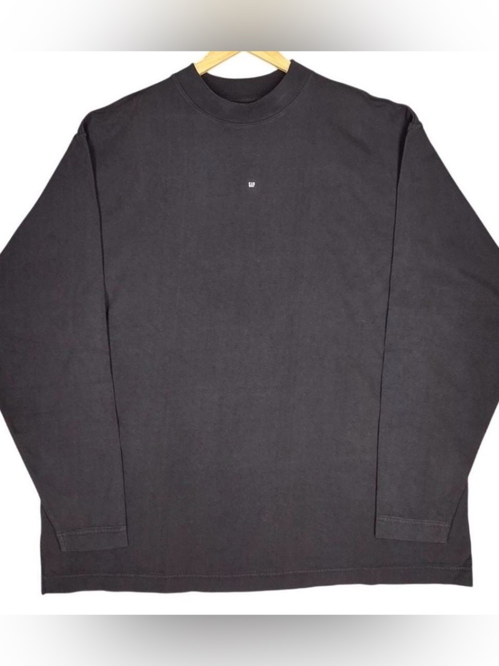 GAP × YZY ENGINEERED BY BALENCIAGA LONG SLEEVE TEE BLACK SIZE L OVERSIZED boxy